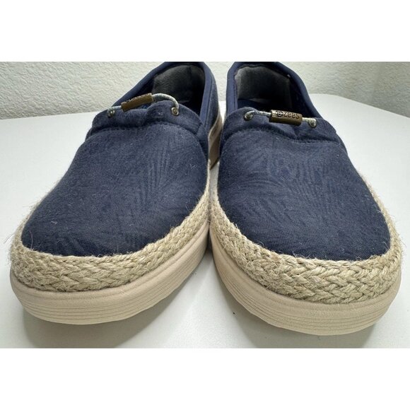 BZees Maui Blue Slip On Comfort Espadrille Comfort Shoe Size 10 - Picture 8 of 9